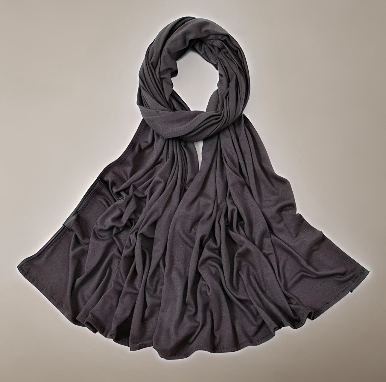 JERSEY BAMBOO HIJAB - STEEL GREY