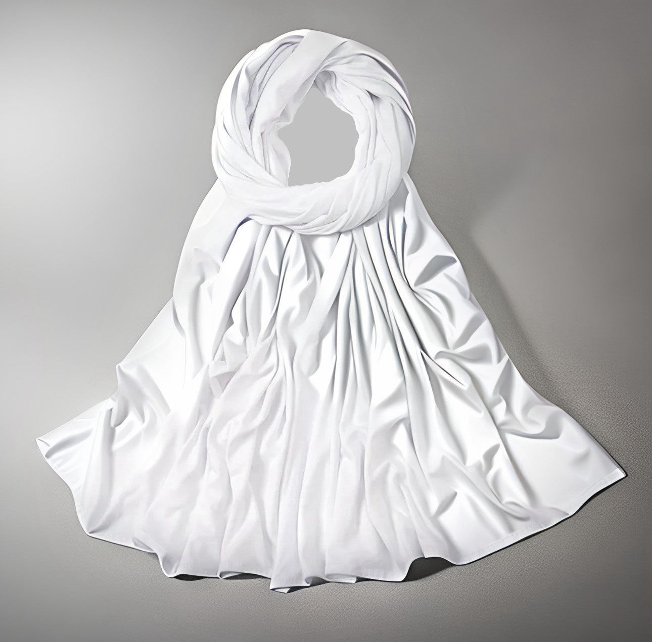 Jersey Bamboo Hijab - White