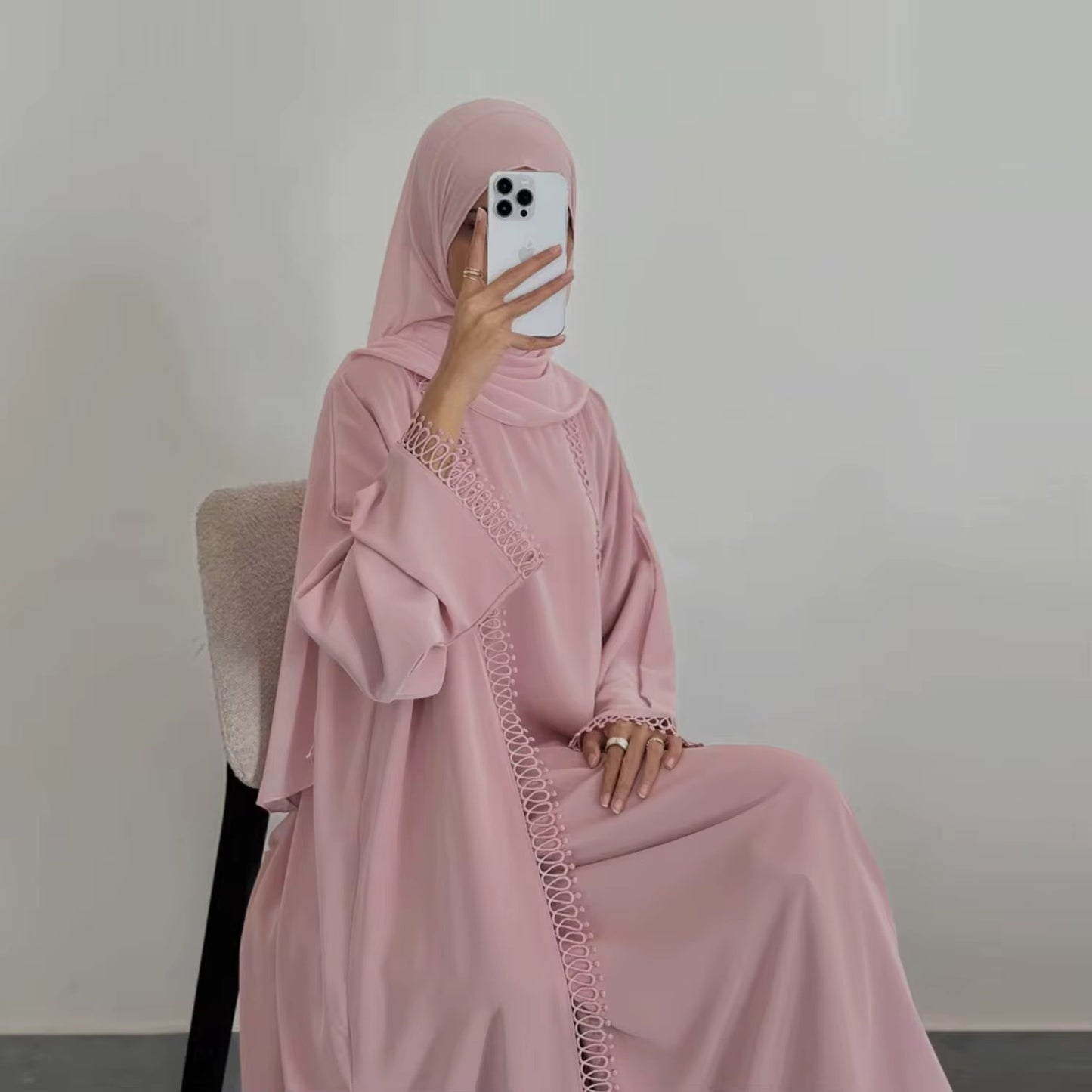 2 PIECE OPEN ABAYA - SALSABEEL