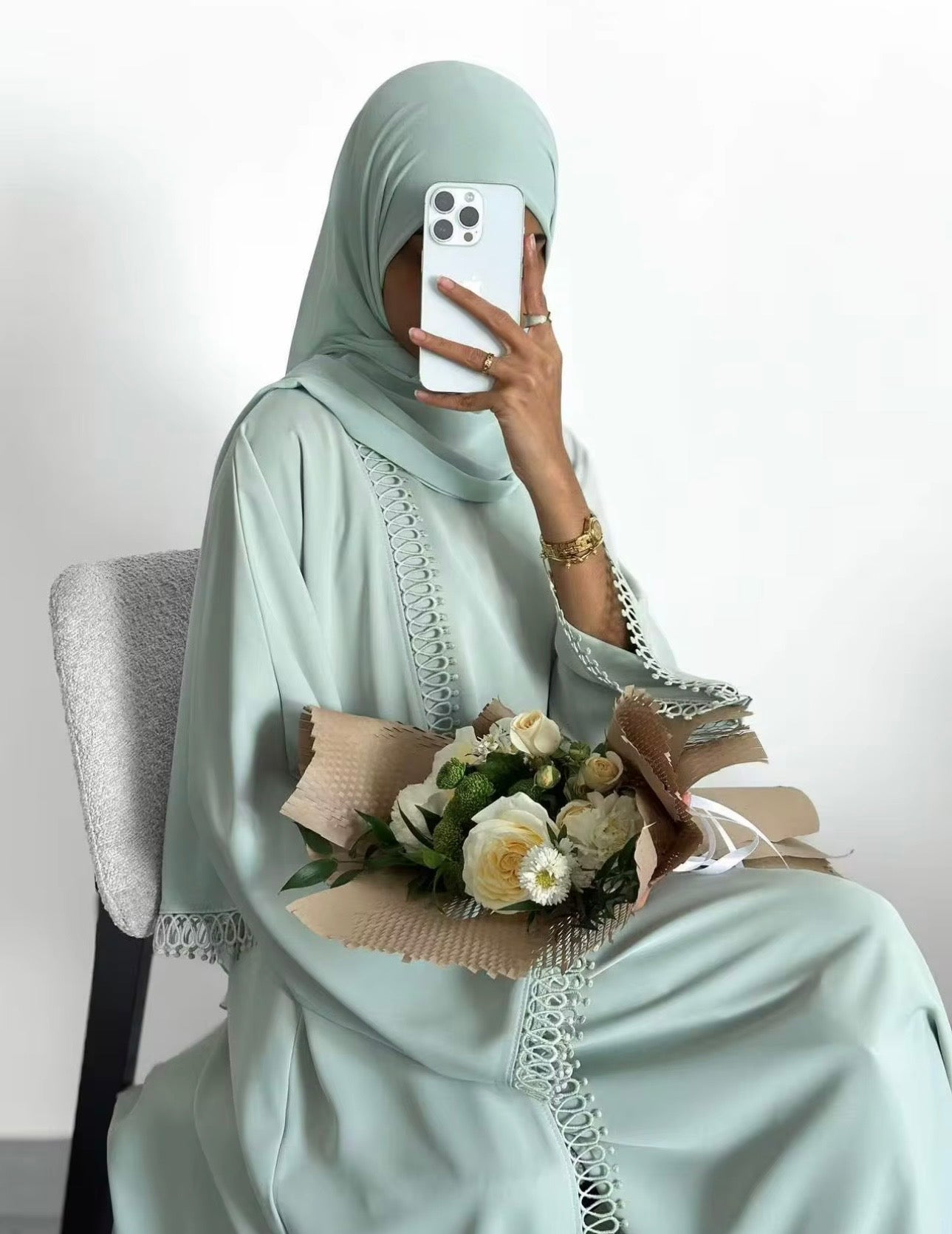 2 PIECE OPEN ABAYA - SALSABEEL