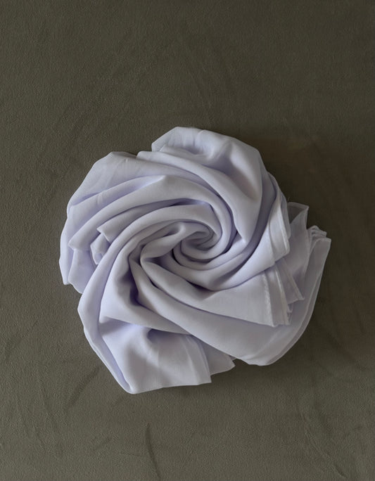 LUXURY CHIFFON HIJAB - WHITE