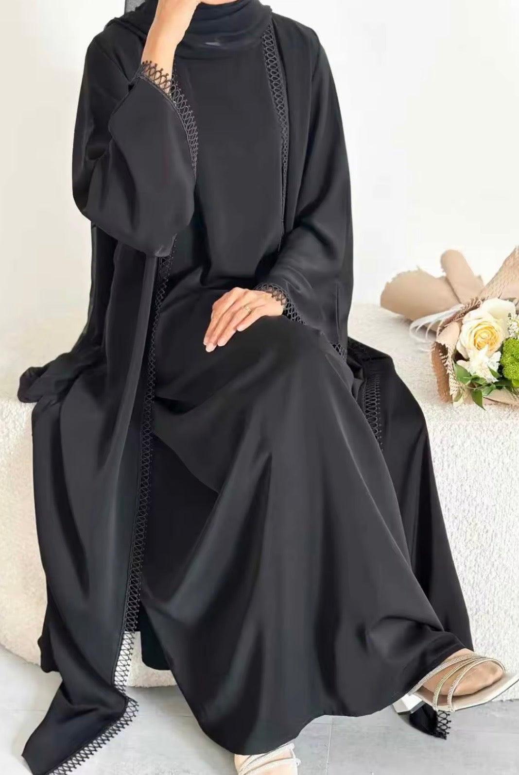 2 PIECE OPEN ABAYA - SALSABEEL