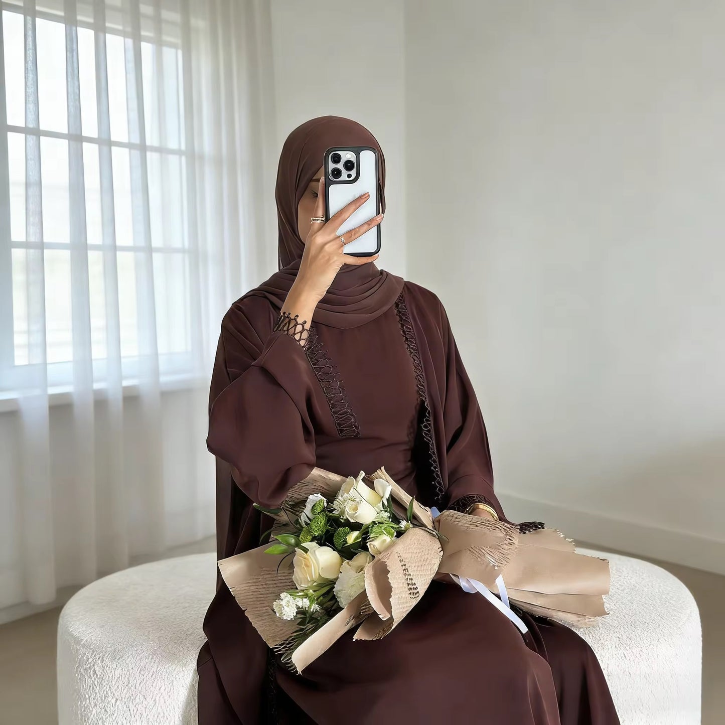 2 PIECE OPEN ABAYA - SALSABEEL