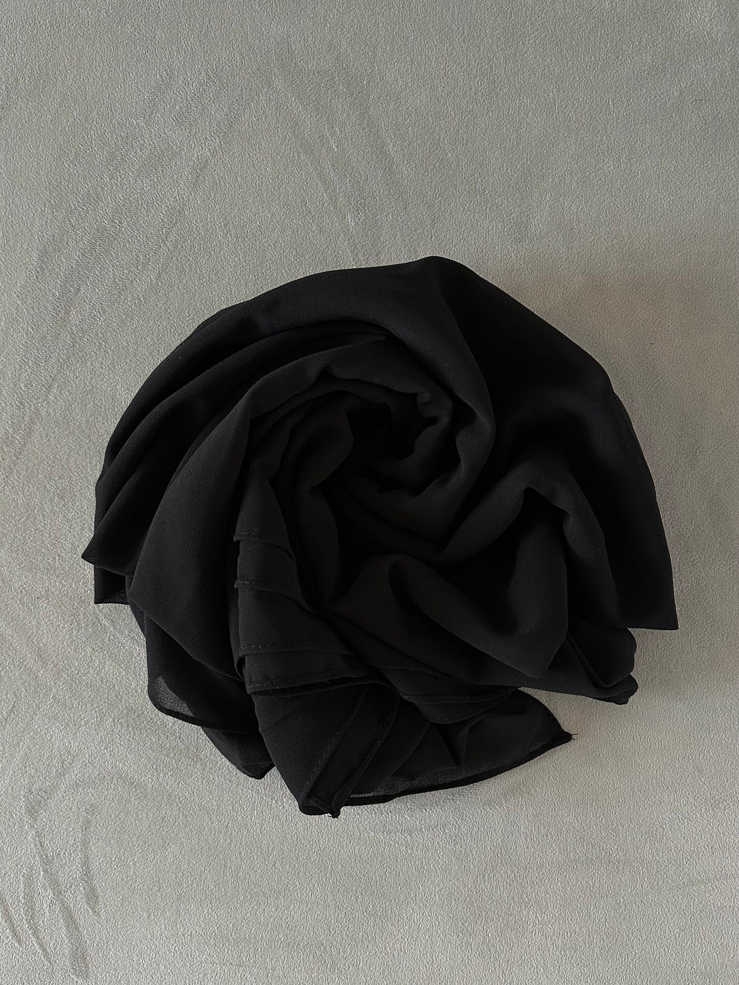 LUXURY CHIFFON HIJAB - BLACK
