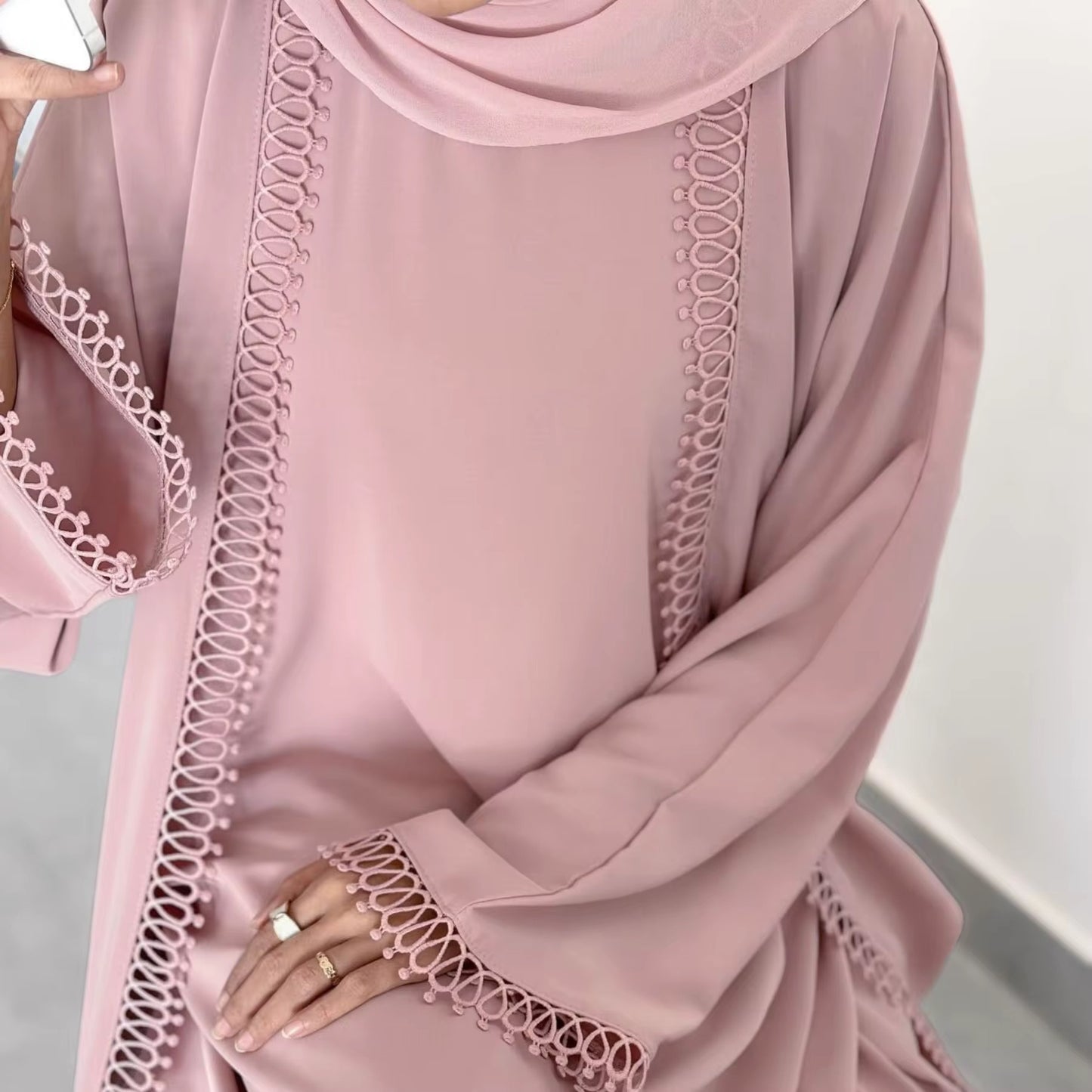 2 PIECE OPEN ABAYA - SALSABEEL