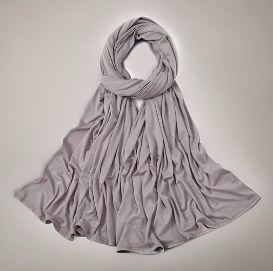 Jersey Bamboo Hijab - Soft Grey